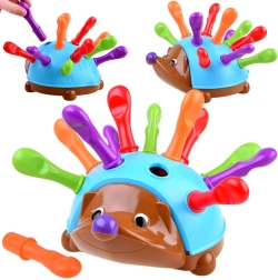 Õppeputa koos värviliste ogadega peenmotoorika arendamiseks