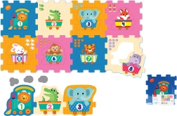 Pehmed ehitusklotsid loomade ja numbritega