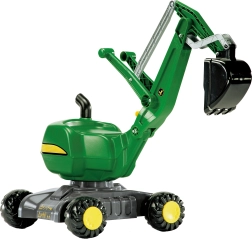 Kids' pedal digging crane rolly toys john deere – green