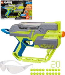 Hasbro Nerf Hyper Fuel-20 blaster with balls and protective glasses
