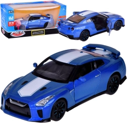 Metallist auto mudel NISSAN GT‑R 1:32 avanevate uste ja tuledega