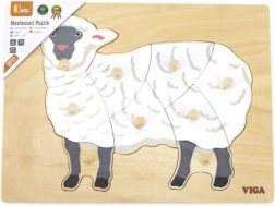 Puidust Montessori sisestuspuzzle – lammas VIGA