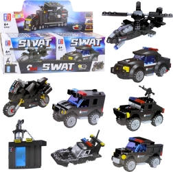 SWAT Construction Set – Vehicles and Transport 2‑in‑1 (92–117 pieces)