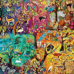 Puzzle Magnolia vikerkaare safari 1023 tükki