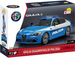 Ehituskomplekt COBI Alfa Romeo Giulia Quadrifoglio Polizia 1:35
