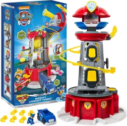 Paw Patrol Mighty Pups suur vaatetorn koos sõiduki ja Chase’i figuuriga