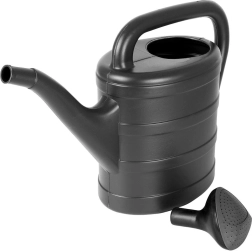 Plastic garden watering can 5 l gray