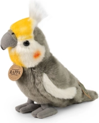 Pehmekaru kakaduu (harjas-kakaadu) 20 cm – keskkonnasõbralik Rappa mänguasi