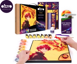 OKTO manga motiiv elementidest Tuli – kunstikomplekt 30 × 40 cm