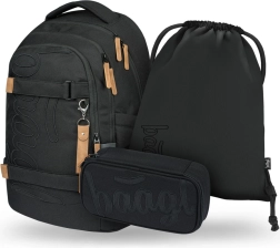 Baagl koolikomplekt Skate Max Darkness: seljakott, pinal ja võrkkott