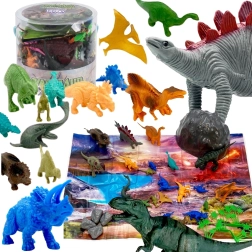 WOOPIE Dinosaurusfiguuride komplekt 34 tk