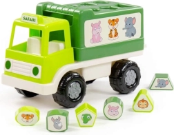 Educational safari truck with shape sorter