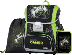 Premium Gamer koolikomplekt – ranits, sussikott ja pinal