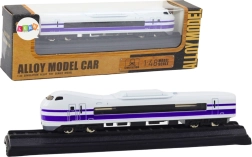 Metallist kollektsionääride rongimudel 1:48 valge‑lilla