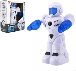 Sõitev rääkiv robot valguse ja heliga karbis