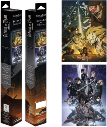 Mini-plakatite komplekt Attack on Titan (2 tk, 38 × 52 cm)
