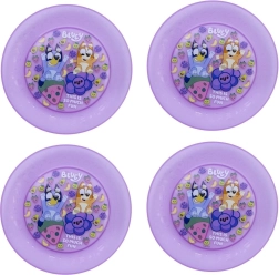 Laste taldrikute komplekt Bluey lilla (4 tk)