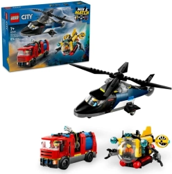LEGO® City 60462 Remix: helikopter, tuletõrjeauto ja allveelaev