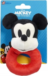 Plush Rattle MICKEY MOUSE on a Ring