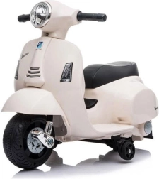 Laste elektrimootorratas VESPA, valge