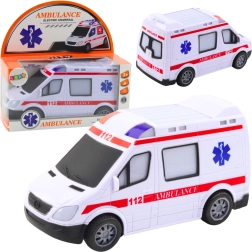 Children’s battery-powered electric ambulance with lights and sounds