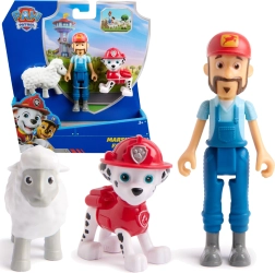 Paw Patroli figuurid Marshall, talunik Al ja lammas – loovmängu komplekt