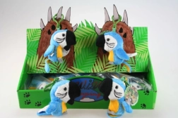 Plush Blue Parrot Keychain 9 cm