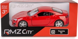 Metallist mudel RMZ City Toyota 86 1:32 avatavate uste ja tagasikeritava (pull-back) veoga