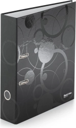 A4 Lever Arch File 7 cm Black and White, Black