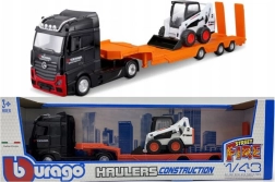 Metallist veok MB Actros Gigaspace koos Bobcat laaduriga 1:43