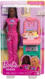 Barbie lastearst tumedate juustega