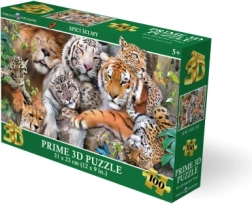 3D puzzle Sleeping Predators 100 pieces