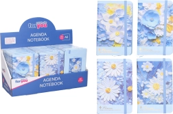 Lined notebook 9 × 14 cm floral mix