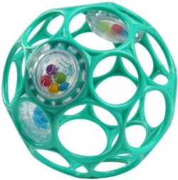 Oball rattle ball 10 cm, dark turquoise