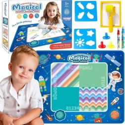 Woopie Water Drawing Mat XXL 100 × 80 cm – Space, Blue