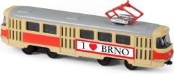 Metal retro tram BRNO 16 cm 1:87