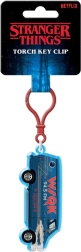 Stranger Things keychain with light van