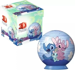 3D puzzle-pall DISNEY Stitch ja Angel 54 tükki