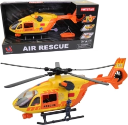 Päästekopter valguse ja heliga, töötava vintsiga ja rootoriga