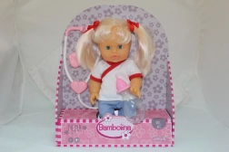 Nena nukk 36 cm, arst stetoskoobi ja pudeliga