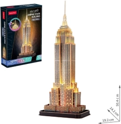 Helenduv 3D pusle Empire State Building, ööversioon, 37 detaili