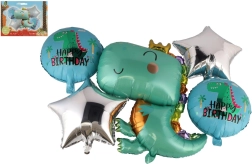 Set of Inflatable Dinosaur Balloons, 5 pcs