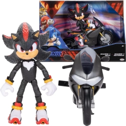 Sonic 3: figuur SHADOW mustal mootorrattal (väike komplekt)