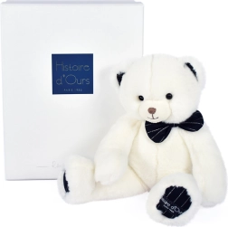 Tume sinise kikilipsuga plüüsist kaisukaru 30 cm – Doudou Histoire d’Ours