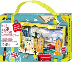 3D puidust pusle linnapanoraam – London