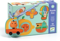 DJECO Eduludo Puzzle Duo – Transpordivahendid