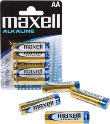 Aluseline patarei MAXELL AA LR6, 1,5 V – pakk 4 tk