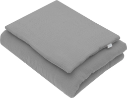Muslin set with filling New Baby 80 × 70 cm grey