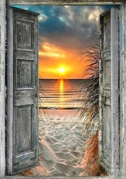 Teemantmaal Vaatenurk rannale 30x40 cm