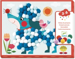 Collages with Pom-poms Dog Playfulness by Djeco